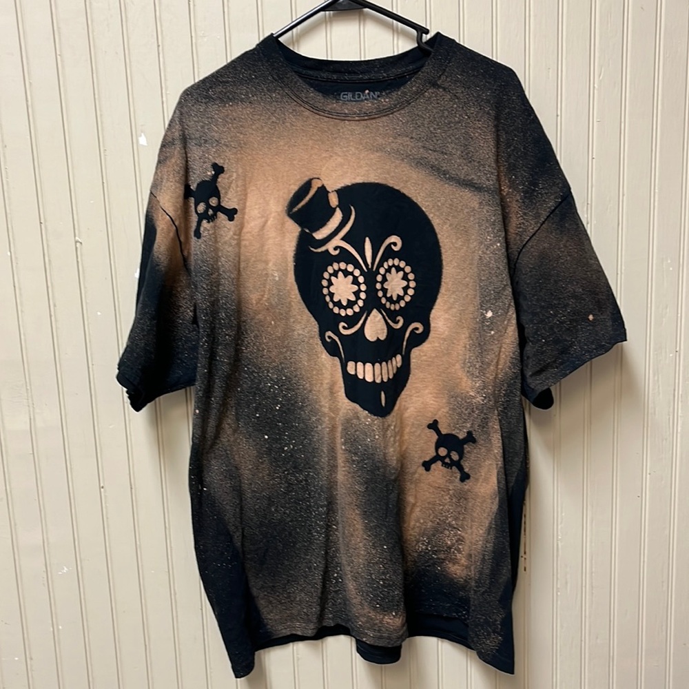 Gildan T-shirt SZ 2XL 100% Cotton Day of the Dead Holiday